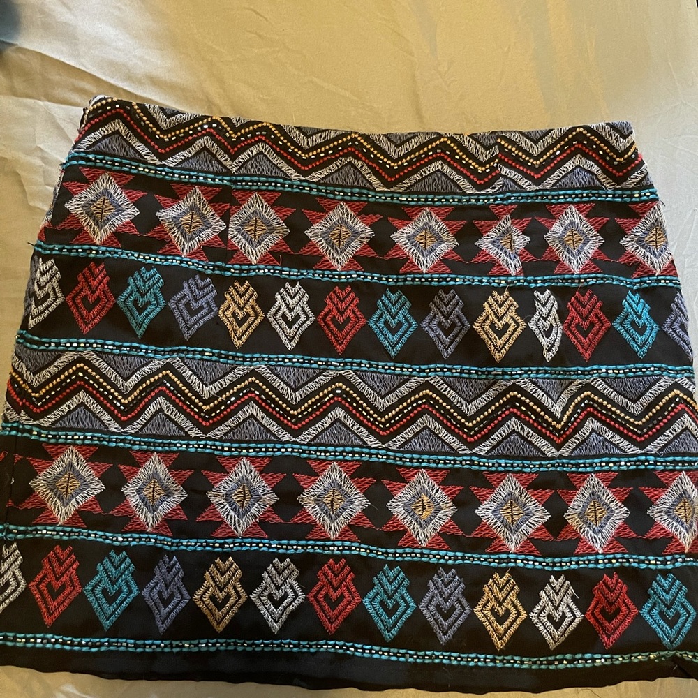 Forever 21 boho mini skirt
